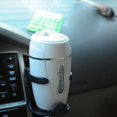 차량용 가습기 휴대용 사무실 초음파 차량용 텀블러 가습기 탁상용, 화이트