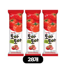해태 튜브 아이스크림 토마토마 쭈쭈바, 28개, 120ml