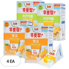 돌 후룻팝 파인애플 16p + 망고 16p, 62ml, 4세트