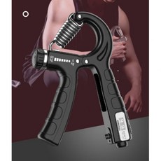 드림플라이 고급 악력기 무소음 100kg 카운터 강도조절 전완근 운동기구, 블루, 1개