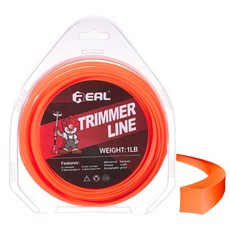 REAL 리얼 예초기 줄날 나일론줄 와이어날 나일론 끈 안전날 3.0mm x 45M 사각형, 1개