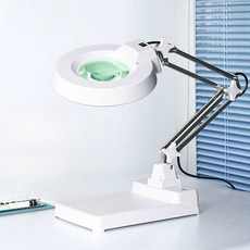 LED확대경 루페 독서 상품 북라이트 작업용 LED돋보기 탁상 검사 겸용 3배율 돋보기