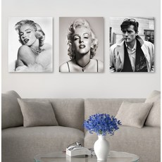 세잔느화실 캔버스액자 3종 1세트 기획전 (32.고전-흑백 시리즈 2번)