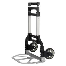 에이치앤아이 다용도 3단 접이식 핸드카트 MI-HCW70, 블랙, 1개