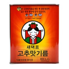 새댁표 고추맛기름 3.4L 새댁 고추기름 고추 기름, 1개