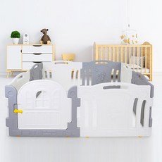 에듀 유아 아기 아장아장 베이비룸 8P 문세트, 1개, 화이트+그레이