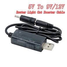 USB 전원 부스트 라인 5V 9V 어댑터 5MM 스텝 플러그 12V 변환기 모듈 케이블 1X5, 5v to 9v or 12v, 0 5v to 9v or 2v, 1개