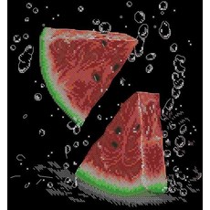 Stich 크로스 스티치 키트 공예 오븐 1361 맛있는 수박 31-33 크로스 스티치 바느질 자수 크로스 스티치, 보여진 바와 같이, 18CT, 1개