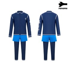 레노마수영복 남아 스마일페인팅 래쉬가드세트 네이비RNBS2E925NV_CA 2678399