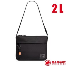 MAMMUT 長毛象 Xeron Sacoche 輕量側背包2L 單肩包 隨身斜背包, 黑