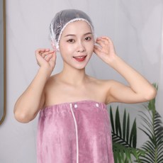 일회용 비닐 샤워캡 위생모자 헤어캡 100매 10221, 1개, FREE
