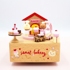 코쿤) 움직이는 원목 오르골, 스윗베이커리