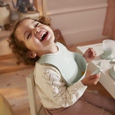 베이비뵨 베이비 빕 턱받이, 파우더그린, 1개입, 1개