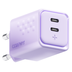 코드웨이 50W PD C타입 초 고속 충전기 어댑터, 라벤더 퍼플, 1개 라벤더 퍼플, 1개