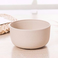 小麥秸稈碗 飯碗 米飯碗 湯碗 勺子套裝 環保餐具 歐式簡約風, 【小麥碗】米色, 1個