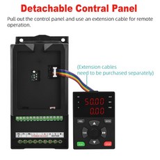 ZQ280 220V 380V 3/4/5.5/7.5KW 가변 주파수 드라이브 3상 속도 제어기 인버터 모터 VFD, 01 빠른, 03 4KW  1PH-3PH 220V