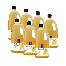 청정원 옥수수유 100% 옥수수씨눈, 7개, 1.8L