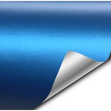[ 664973 ] VViViD 세미 글로스 새틴 메탈릭 블루 자동차 비닐 랩 롤 (0.6m x 1.5m(1/2 5피트)), 1/2 ft x 5ft
