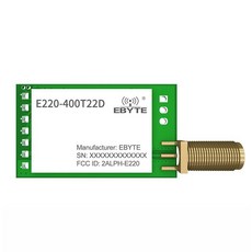 EBYTE LoRa LLCC68 433MHz 470MHz 무선 모듈 22dBm 장거리 5km E220-400T22D SMA-K UART RSSI 송신기 수신기, 1개, 그린 &amp; 화이트