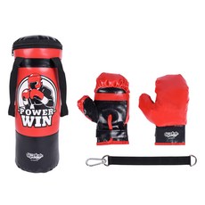 아이워너 짐앤키즈 미니 펀칭백 세트 KC인증 올인원세트, 1세트, 블랙레드