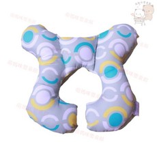 嬰兒推車U型枕：護頭護頸定型枕，卡通造型，柔軟舒適，寶寶汽座推車通用, 圓圈