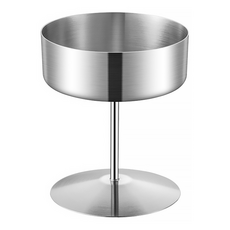 리브문 304 스테인리스 디저트 스탠드 컵 (스트레이트) 대형 400ml, 1개, 실버