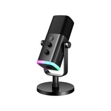 FIFINE AM8 USB/XLR動圈式RGB麥克風, 黑色