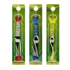 골프 자석티 마그네틱 롱티 숏티 골프티 필드용품, 1세트, 색상랜덤 3개