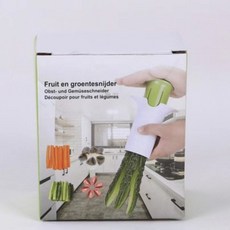 臺灣出貨切黃瓜條器黃瓜衚蘿蔔切粗條黃瓜條廚房多功能切菜器家用廚房工具廚房用品, 1個, 綠色（彩盒裝）