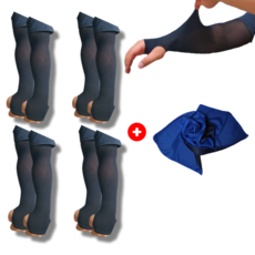 페어넥스 아이스 쿨토시 2P 4세트 + 슈퍼 쿨타올, 손등-블랙(2p 4셋트), 1개