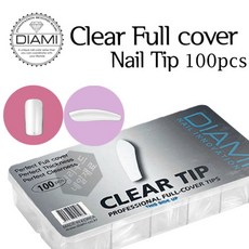 다이아미 클리어 풀커버 네일팁 100팁 (당일발송 평일18:00), 1개