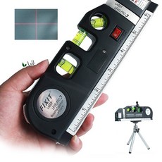 LXU 다기능 레이저 줄자 수평계 자석 레벨기, 검은색