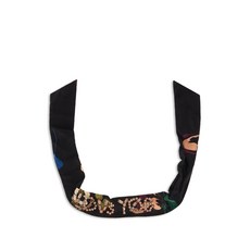 레드(V) 플로럴 프린트 장식 칼라