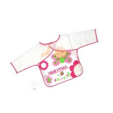 어린이 비닐 앞치마 분홍 유아미술용앞치마