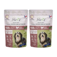 허즈사료 칠면조가슴살 레시피 908g, 닭, 100g, 2개