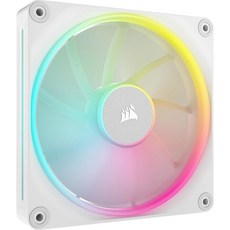 코르사이어 iCUE 링크 LX140 RGB 140mm PWM 팬 싱글 팩 – 이중 라이트 루프 시스템 허브 필요 별도 판매 에어가이드 기술 흰색, 1 x 140mm, White