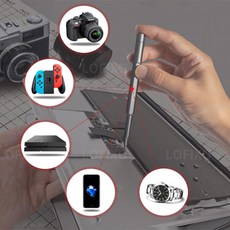 노트북 핸드폰 시계 안경 수리용 강화코팅 초정밀 십자 일자 별모양 드라이버 24p, 단품, 1개