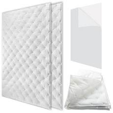 TroyStudio 자체 접착 흡음 면 시트 80 x 49.5 x 2cm(31.5 x 19.5 x 0.8인치) 스튜디오 폼 담요 2개 녹음 자동차 HVAC용 화이트 어