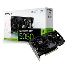 PNY RTX 5050 듀얼 팬 그래픽 카드(8GB GDDR6 128비트 SFF- 5.0 /DP 2.1 2슬롯