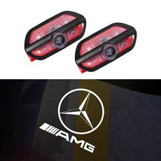 벤츠 S클래스 W222 전용 도어라이트 AMG 로고 LED 웰컴램프 S400L S450L S500 S550 S560 S600 S63 S65 S680 (2014~2020), 2개, S-Class