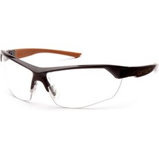 Carhartt-CHB1110DT Braswell 김서림 방지 안경 눈 보호 블랙 프레임 투명 렌즈, Clear Anti-fog Lens/ Black Fra