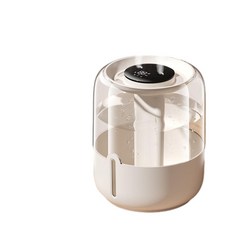 6.8L雙噴霧加濕器，米色，數位顯示，夜燈, 米色 溼度顯示 檔位顯示, 雙噴出霧 夜燈 超大容量