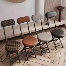 심플 간이 보조 행사 접이식 등받이 쿠션 의자 2종, 쿠션의자_화이트(화이트), 1개