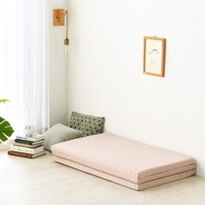 비케이 3단 접이식 메트리스 슈퍼싱글매트릭스 침대 바닥 고탄성폼 110x200