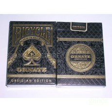 BICYCLE Ornate Obsidian edition魔術紙牌, 1個