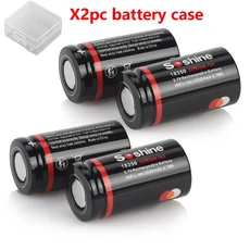 호환 Soshine 18350 1000mAh 충전식 리튬 배터리 3.7V 이온 카메라 LED 손전등 초인종 전원 장난감, 04 1000mah battery 4PC