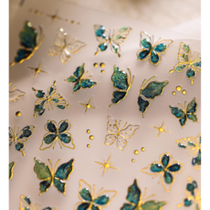 [프리미엄]엠보 네일 스티커 3D 네일 스티커 입체 네일 스티커 TENSOR, 1개, 4.나비