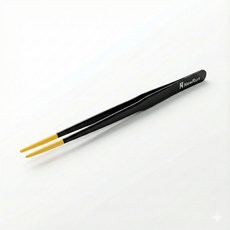 NRC 파충류핀셋 마우스롯방지 일자형 28cm, 1개, 블랙