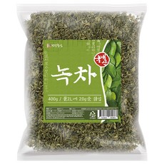 건강중심 국산 녹차 잎녹차 대용량 잎차, 400g, 1개입, 1개