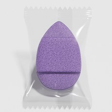 泥膜洗臉撲 水滴加厚洗臉海綿, 1個, 紫色